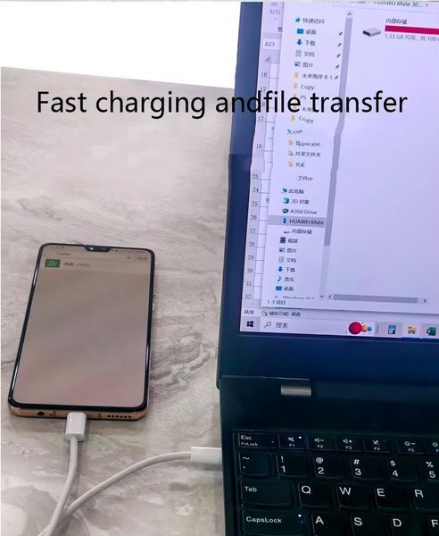 Кабель PD USB 60W 3A (Type-C) папа-папа (3 м) QC 4.0 3.0 цвет БЕЛЫЙ power charge Huawei Samsung Macbook зарядка синхронизация 7358-3 фото