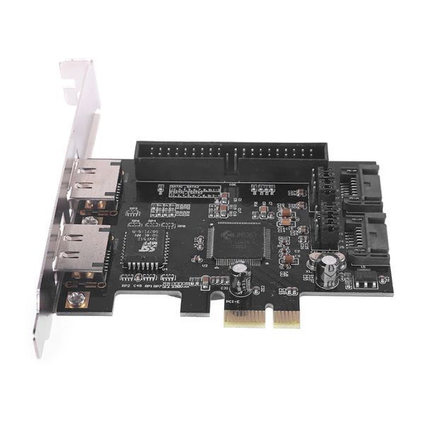 Контролер JMB363 PCIE плата розширення RAID інтерфейс SATA2 (2 port) + IDE (1 port) + 2x eSATA 6898 фото