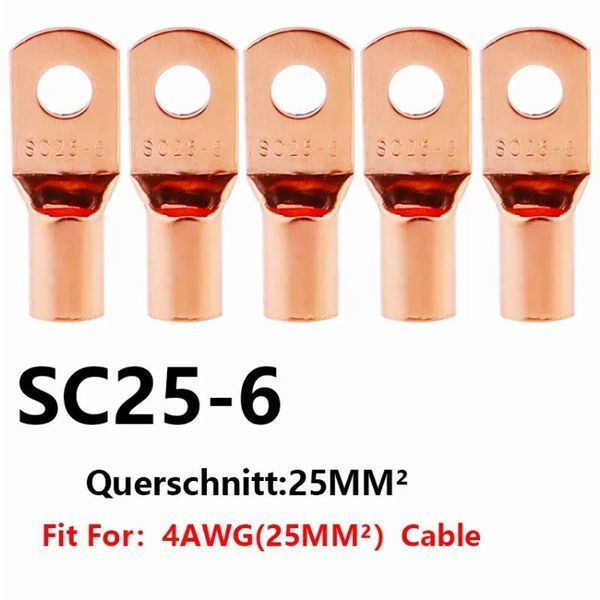 SC25-6 M6 4AWG наконечник кабельний силовий мідь 6865-2 фото