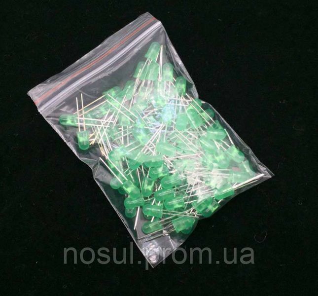 LED светодиод 5мм 20mA, зеленый 5176 фото