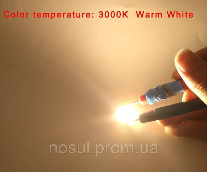 LED COB 2B3C (2011: 20mm / 11mm) 3 Вт 3000К 9..12В світлодіодний модуль round white 6565 фото