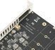 PH44 версия 2.2 23G01 4-портовый M.2 NVME SSD PCIE X16 (3.0, 4.0) Адаптер-конвертер для установки SSD-дисков в слот видеокарты pci 7564 фото 5