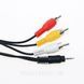 Кабель 4 pin mini 2.5 мм (jeck) &mdash; 3 RCA (2 audio + 1 video) 1.5 м виведення на ТБ монітор відеозахоплення 0334-3 фото 6
