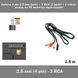 Кабель 4 pin mini 2.5 мм (jeck) &mdash; 3 RCA (2 audio + 1 video) 1.5 м виведення на ТБ монітор відеозахоплення 0334-3 фото 1