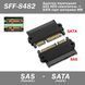 Адаптер переходник SFF-8482 SAS HDD -> SATA порт материки MB 4394 фото 1