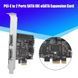Контролер JMB363 PCIE плата розширення RAID інтерфейс SATA2 (2 port) + IDE (1 port) + 2x eSATA 6898 фото 4