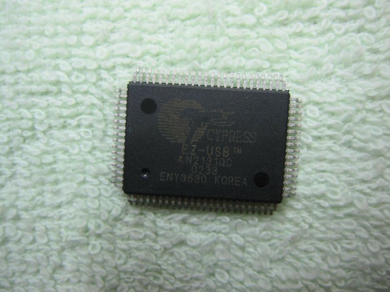 Cypress AN2131QC 80-PQFP оригинал (ремонт Renault Can Clip) USB микроконтроллер 8051 ROMless 4678 фото