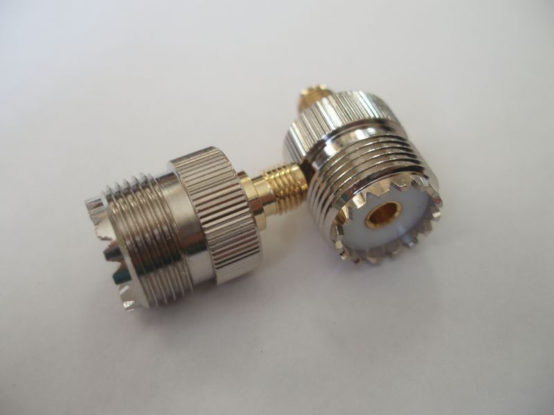 Перехідник UHF SO-239 (мама F female) - SMA (мама F female) коннектор роз'єм 2847 фото