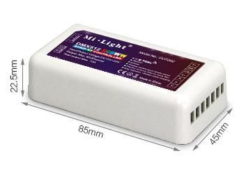 MiLight FUTD02 2.4G DMX512 RGB+CCT контролер LED-стрічок, FUTD02 замінений FUT039 5333 фото