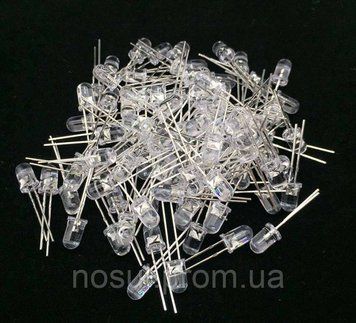 LED-світлодіод 5 мм 20mA, білий 5187 фото