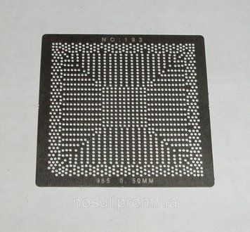 BGA шаблони INTEL No193 0.5 mm 965 (82P965//82P31)G31) трафарети шаблони для реболла реболінг-набір відновлено 4186 фото