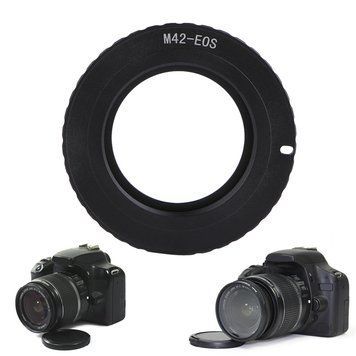 Переходник М42 Canon EOS латунь с чипом, переходное кольцо для фотокамеры 3414 фото