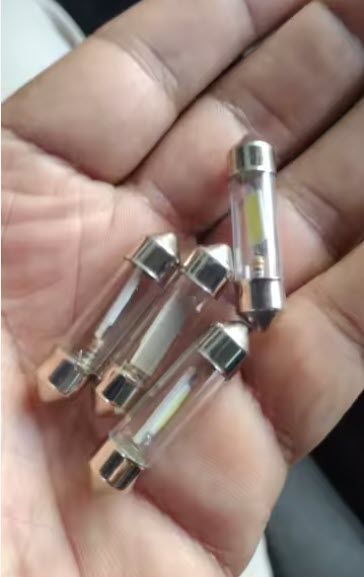 Светодиодная лампа C5W C10W 41 мм Canbus COB LED 12V белая для салона, номера и багажника авто 5879 фото