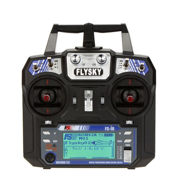FVP пульт дистанційного керування FLYSKY FS-i6 i6 (2.4G, 6CH) AFHDS Transmitter (mode 2 Left Hand Throttle) управління коптер трен 5316 фото