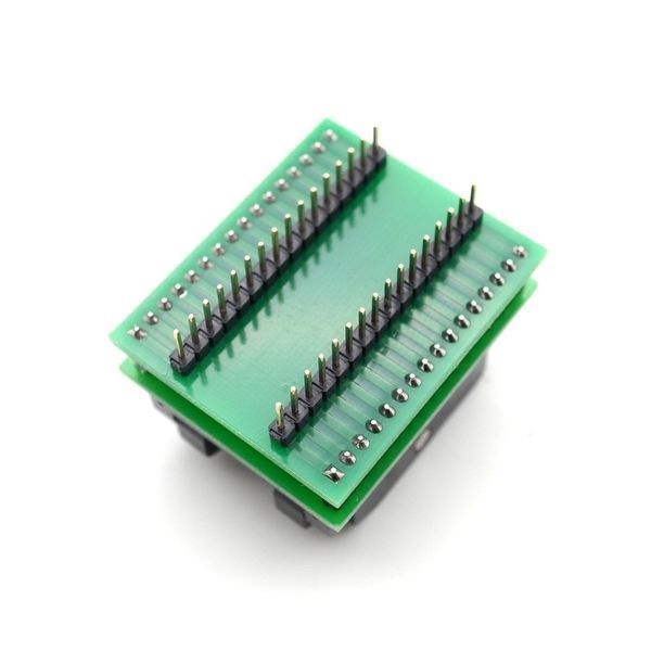 Перехідник для програматора TQFP32 QFP32 LQFP32 &mdash; DIP32 (Atmel Atmega) адаптер для AVRISP, USBASP, MkII панел 6530 фото