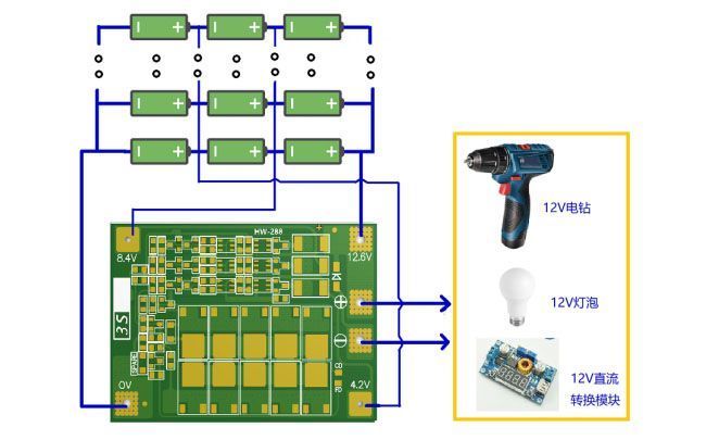 Контролер заряду (розряду) Enhance BMS 3S 60A Li-ion для батарей балансування 6766 фото