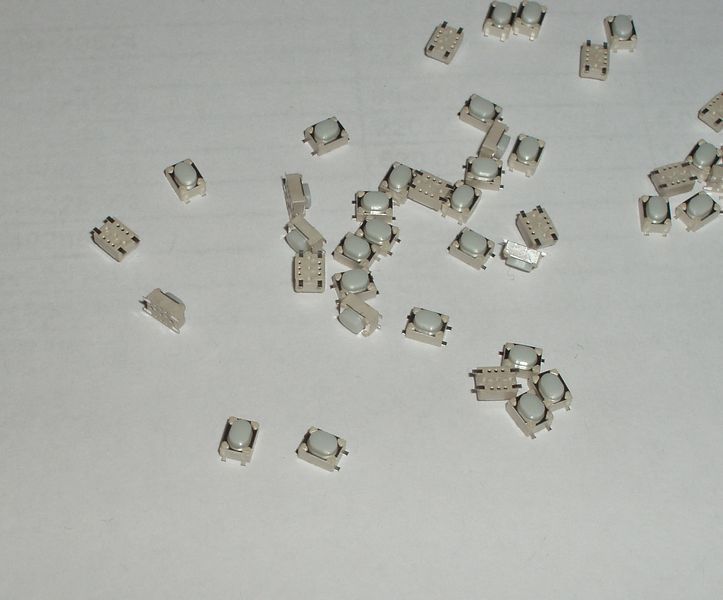 TS-1234 кнопка тактовая 3*4*2.5 мм 4 pin микропереключатель SMD (ножки снаружи) телефон сигнализация брелок 4352 фото