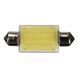 C5W LED автомобильная лампа 12V DC (41mm) 6500K 12 диодов замена штатных галогенных ламп 5879 фото 2