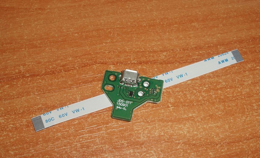 JDS-011 150901 94v-0 модуль заряджання Micro USB Dualshok 4 (12 Pin Flex Ribbon Cable) з/ч для ремонту геймпада Sony PS4 Pro 5398 фото