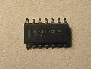 SN74HC14DR (74HC14, 7414, SN74HC14) TEXAS INSTRUMENTS мікросхема SOP14 Інвертувальний Тригер Шмітта 5714 фото