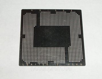 BGA шаблони INTEL No309 0.5 mm LGA1155 трафарети шаблони для реболлу реболінг-набір відновлення паяння 4187 фото