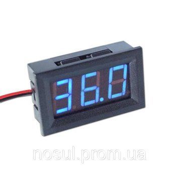 Вольтметр датчик цифровий LED-дисплей, синя підсвітка DC 0V &mdash; 99V 4785 фото