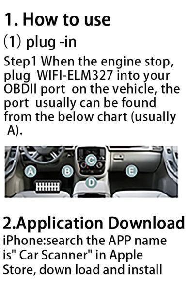 ELM327 Mini V1.5 WiFi - сканер-адаптер для діагностики авто через OBD2 (сумісний з Android, iOS) 4985-3 фото