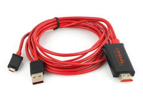 Micro USB MHL адаптер кабель HDMI 2 м Samsung HTC S2 GALAXY i9100 S3 i9300 Note LG SONY 2509 фото