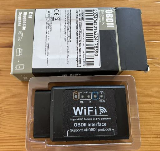 ELM327 Mini V1.5 WiFi - сканер-адаптер для діагностики авто через OBD2 (сумісний з Android, iOS) 4985-3 фото