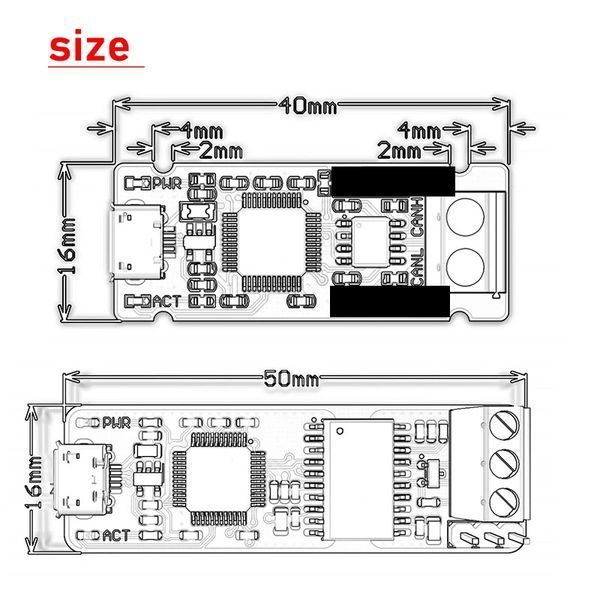 Аналізатор шини CAN CanDo (isolated version) USB Conversion module debug adapter 6668 фото