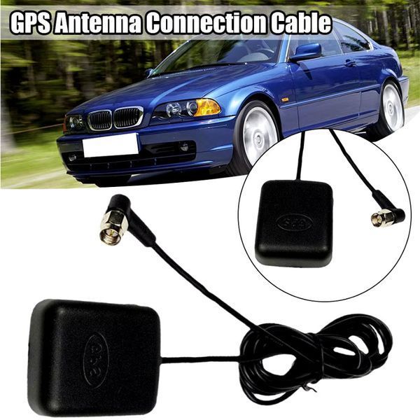 GPS антена SMA (male, кутовий 90 г.) #4 Gps Antenna (1,7 м) для автомагнітол і мережевий обор. АКТИВНА 6636-2 фото