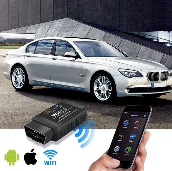 ELM327 Mini V1.5 WiFi - сканер-адаптер для діагностики авто через OBD2 (сумісний з Android, iOS) 4985-3 фото