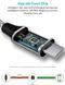 Кабель PD USB 60W 5A (Type-C) папа-папа (5 м) QC 4.0 3.0 цвет ЧЕРНЫЙ power charge Huawei Samsung Macbook зарядка синхронизация 7358-4 фото 8