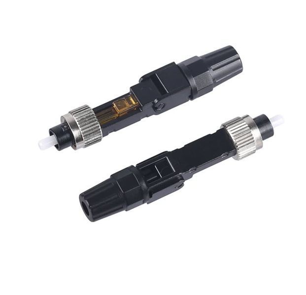 Швидкий конектор FC/APC для кабелю FTTH фаст-конектор Fast connector G.657A G.657B швидкий монтаж кабель одномуод Optic Quick Connector Швидкорознімний оптоволоконний конектор FC/APC призначений для швидкої та надійної термінації абонентських кабелів типу 4587-3 фото
