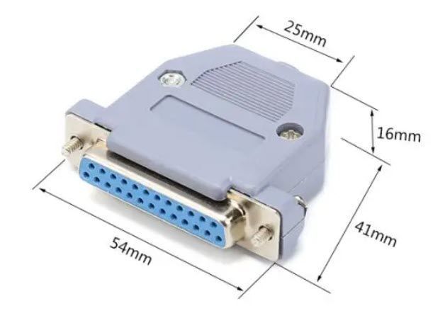 Разъем LPT DB25 25 pin FEMALE ("мама") IEEE1284 в корпусе (кожух с винтами) коннектор лпт&nbsp; Разъем DB25 (мама) предназначен для создания надежных и удобных разъемный соединений для интерфейса LPT (параллельного порта, LPT). Соответствует стандарту IEEE 128 3366-2 фото