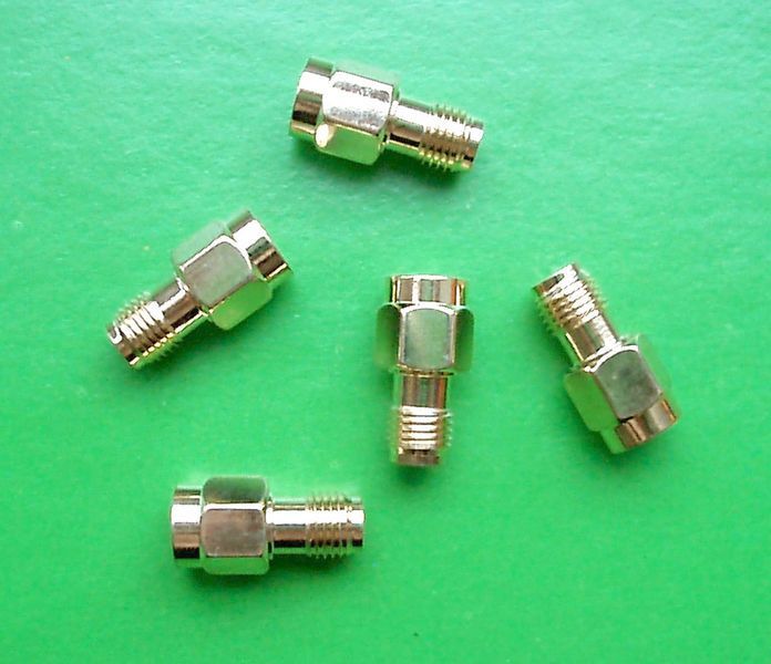Переходник соединитель&nbsp;RP-SMA male plug (мама) ― SMA female jack (мама) 3438 фото