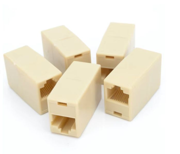 Соединительная коробка RJ45 CAT 5e UTP 8P8C Соединитель для кабеля витая пара FTP Модуль джойнер Joiner объеди 114 фото