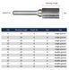 Фреза круглая 14 mm typeA A1425M06 хвостовик 6 мм длинна 25 мм (Carbide) ТМ UCHEER 5723 фото 5