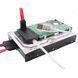 Адаптер USB 2.0 - SATA/IDE (40p, 44p) для жорстких дисків 2.5/3.5 дюймів перехідник для підключення HDD до комп'ютера 0814 фото 4