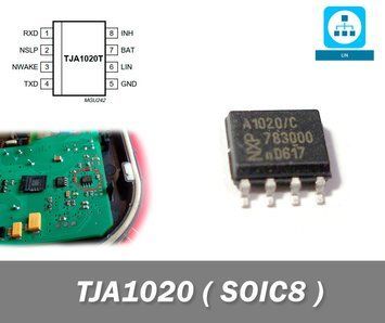 NXP TJA1020 A1020/C (LIN трансивер) SOIC8 мікросхема ремонту ЕБУ авто ECU BSM 5258 фото