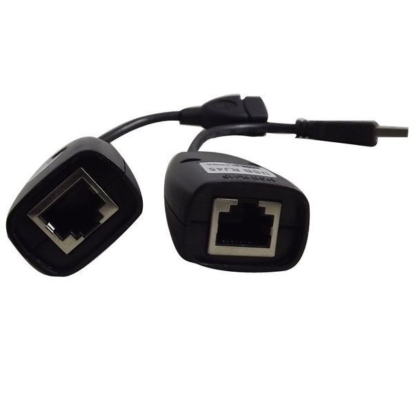 Адаптер удлинитель USB 1.1 - RJ45 Cat5 Cat6 extender до 60м витая пара (длинный провод USB) 0028 фото