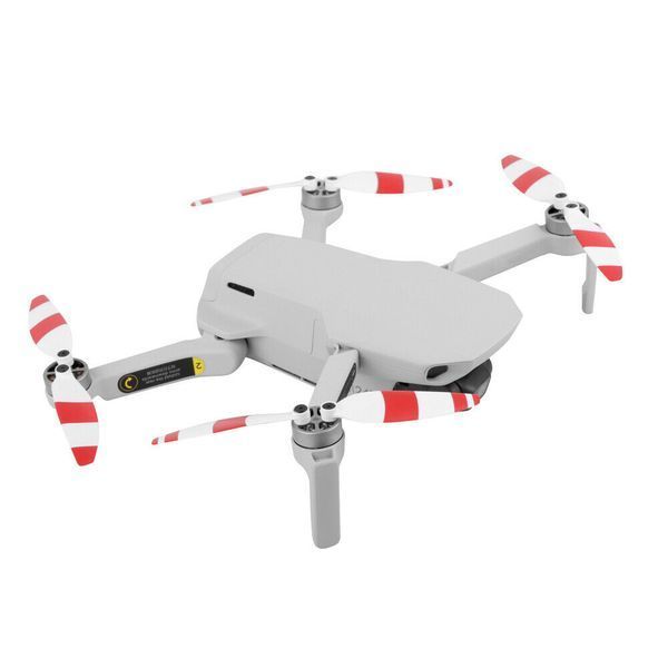Пропелери 8 шт. для DJI Mavic Mini (колір біло-червоний), лопаті, пропи. Змінний набір лопатей для дрона. 5343 фото