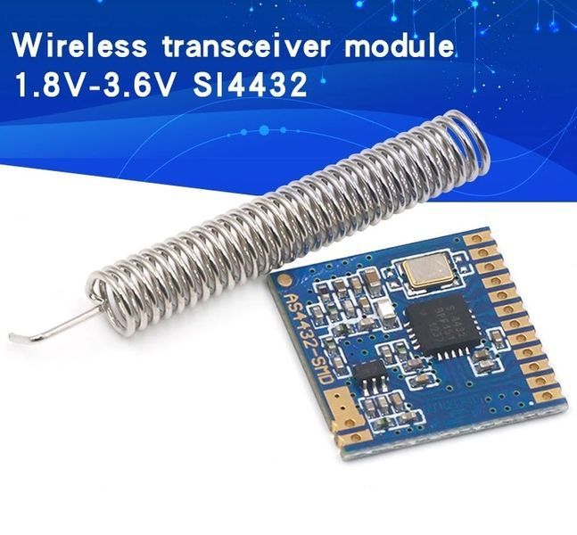 Silicon Labs ISM радіомодуль трансівер ресивер бездротовий SI4432 240-960 МГц (болший діапазон стандартних ча 6215 фото