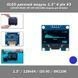 OLED дисплей модуль 1.3' 4 pin #3 -СИНИЙ- 128x64 BLUE (IIC I2C SH1106) модуль для Arduino 5143-3 фото 1