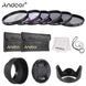 Andoer 67 mm фільтри набір 6 шт (UV, CPL,FLD, ND2, ND4, ND8) + чохол + серветка + кришка захисна передня для об'єму 6534 фото 2