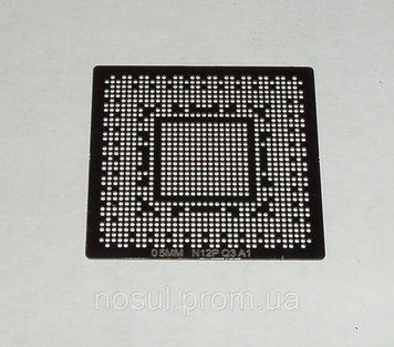 BGA шаблони Nvidia 0.5 mm N12P-Q3-A1 трафарети для реболлу реболінг-набір відновлення паяння ремонт прямого 4073 фото