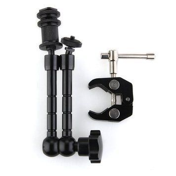 EDT-11 360 гр круговой держатель кронштейн шарнирный фрикционный стойка монтаж зажим рычаг штатив для вспышки 4976 фото