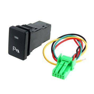 Сокет кнопка 33*22 мм (синий) парктроник 12В LED Camry Yaris Corolla Highlander Prius Prado Ralink RAV4 VIOS B 5971 фото