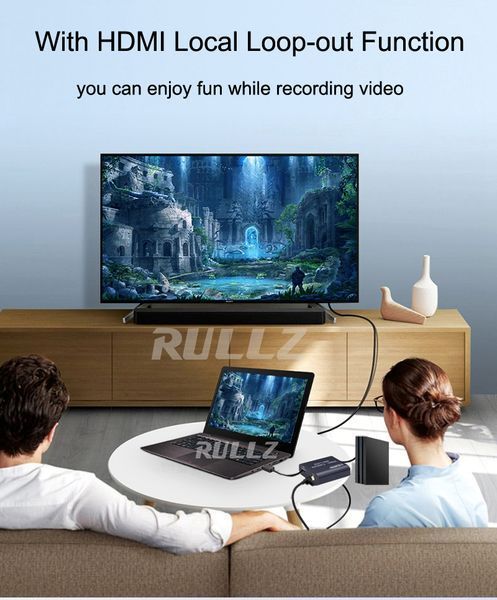 Xbox PS4 лучшая бюджетная карта видеозахвата для стрима (YouTube, Twich, Bongacams) Rullz 1080P USB 2.0 HDMI V 5577 фото
