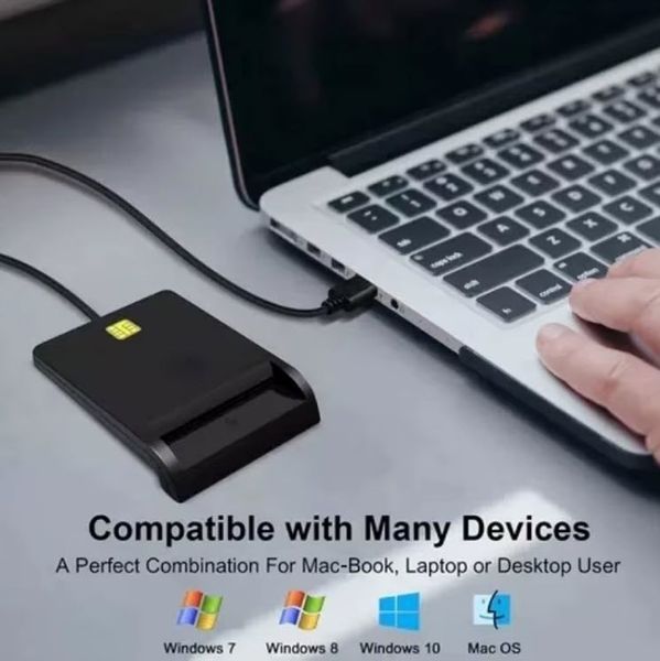 ZW-12 портативный считыватель карт ID Smart Card Reader USB Electronic DNI Reader for EMV IC DNIE Chip DNI Smart Card&nbsp; 6582-4 фото